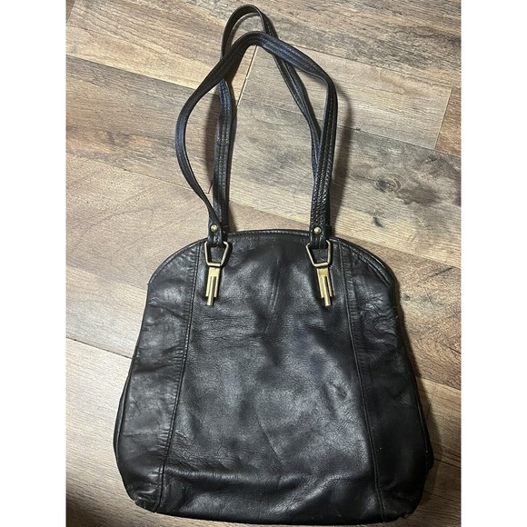 Decor Buckle Leather Shoulder Bag